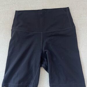 High-Waist Black Women's Bike Shorts